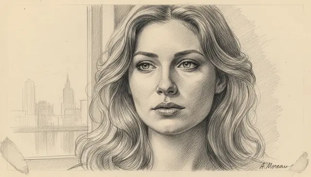 Photo to sketch AI converting portrait into detailed pencil drawing with realistic shading