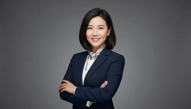 Professional AI headshot for corporate use with clean background