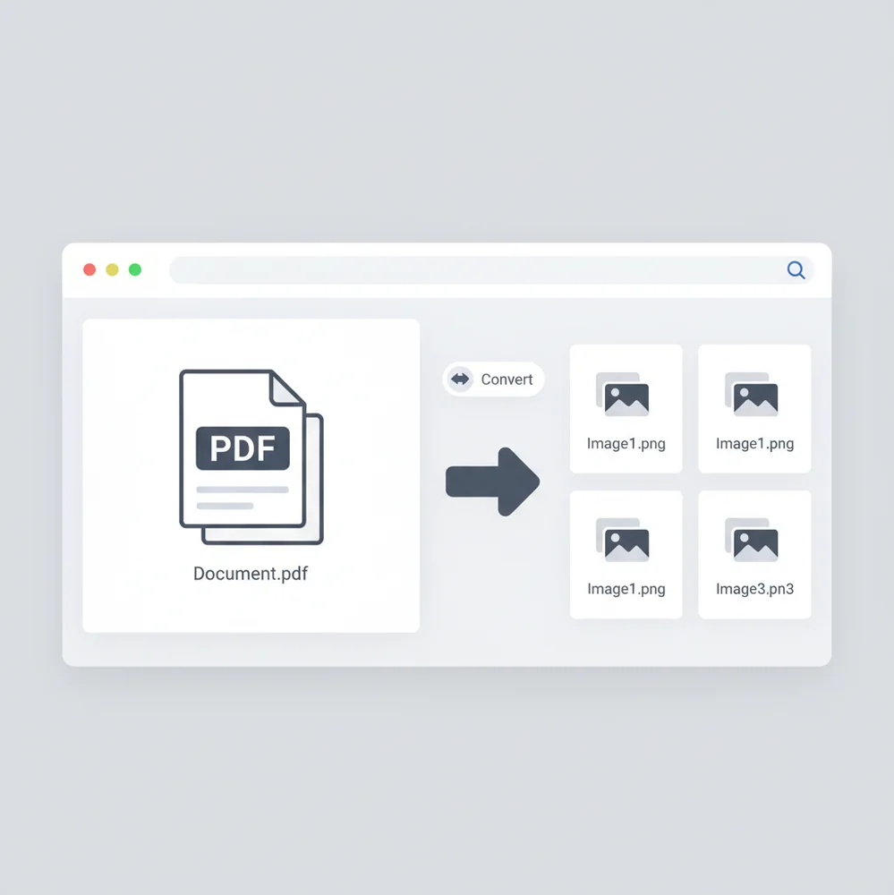 Convert a PDF page into PNG images using Pict.AI PDF to PNG converter