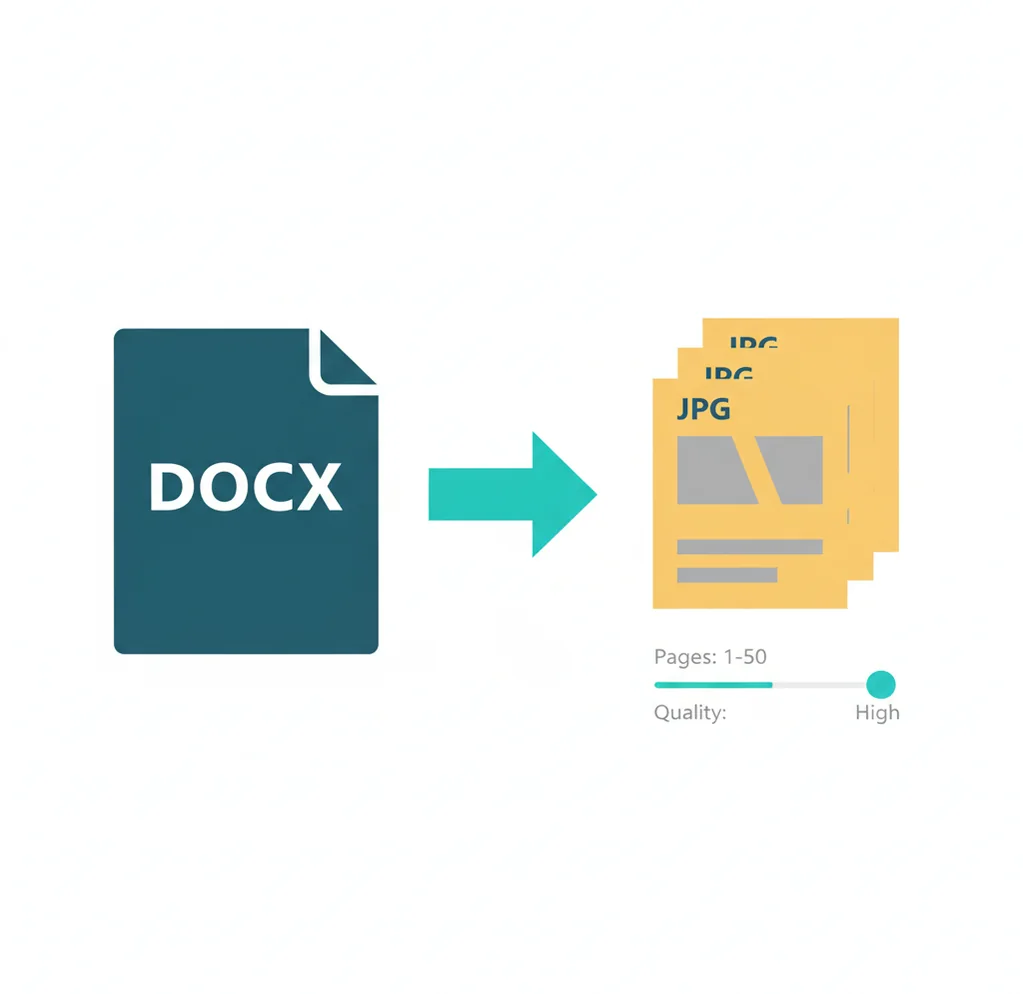 Preview of a Word document converted into multiple JPG page images