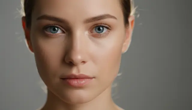 Unblur image AI fixing blurry portrait with restored detail and sharp focus