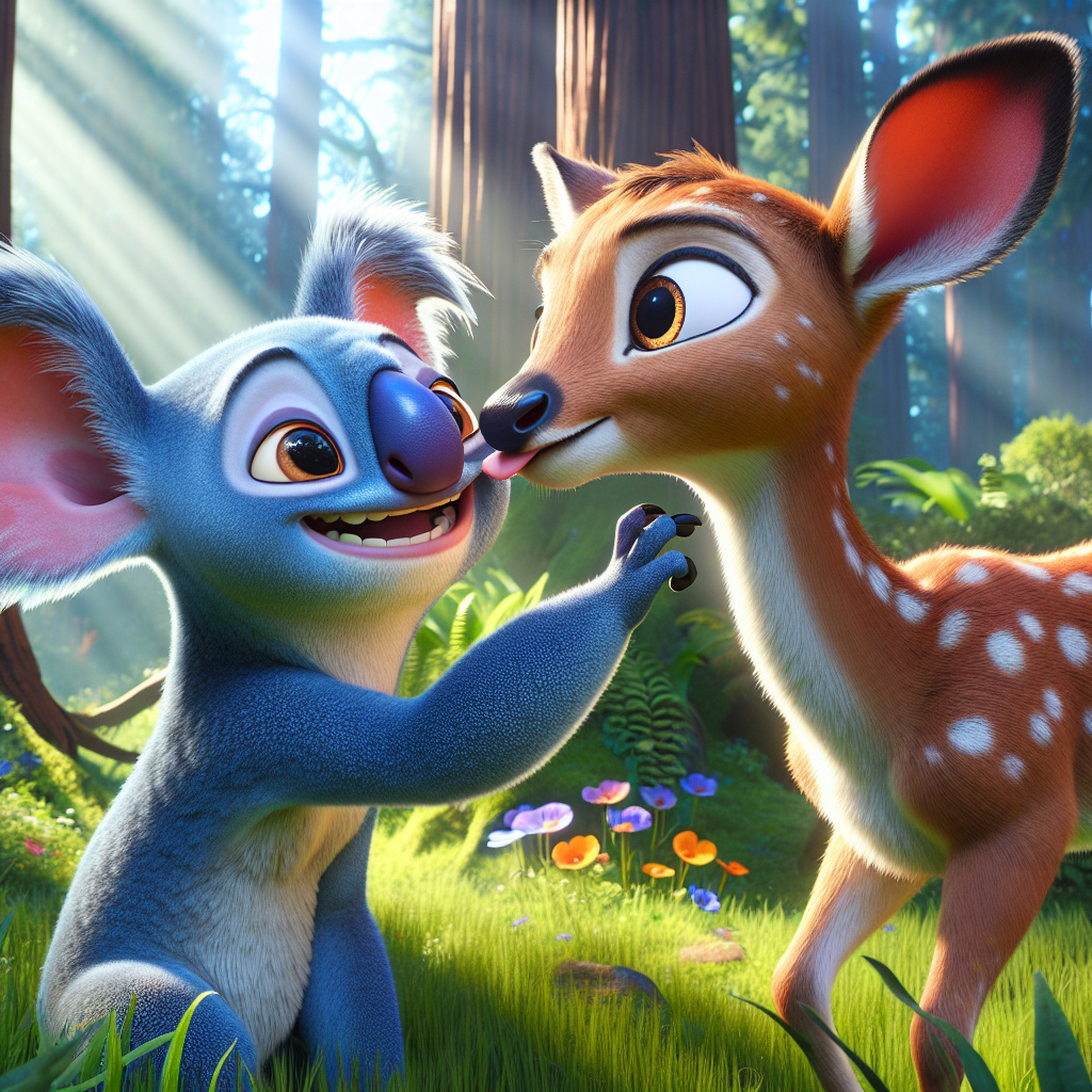 Bambi kissing stitch