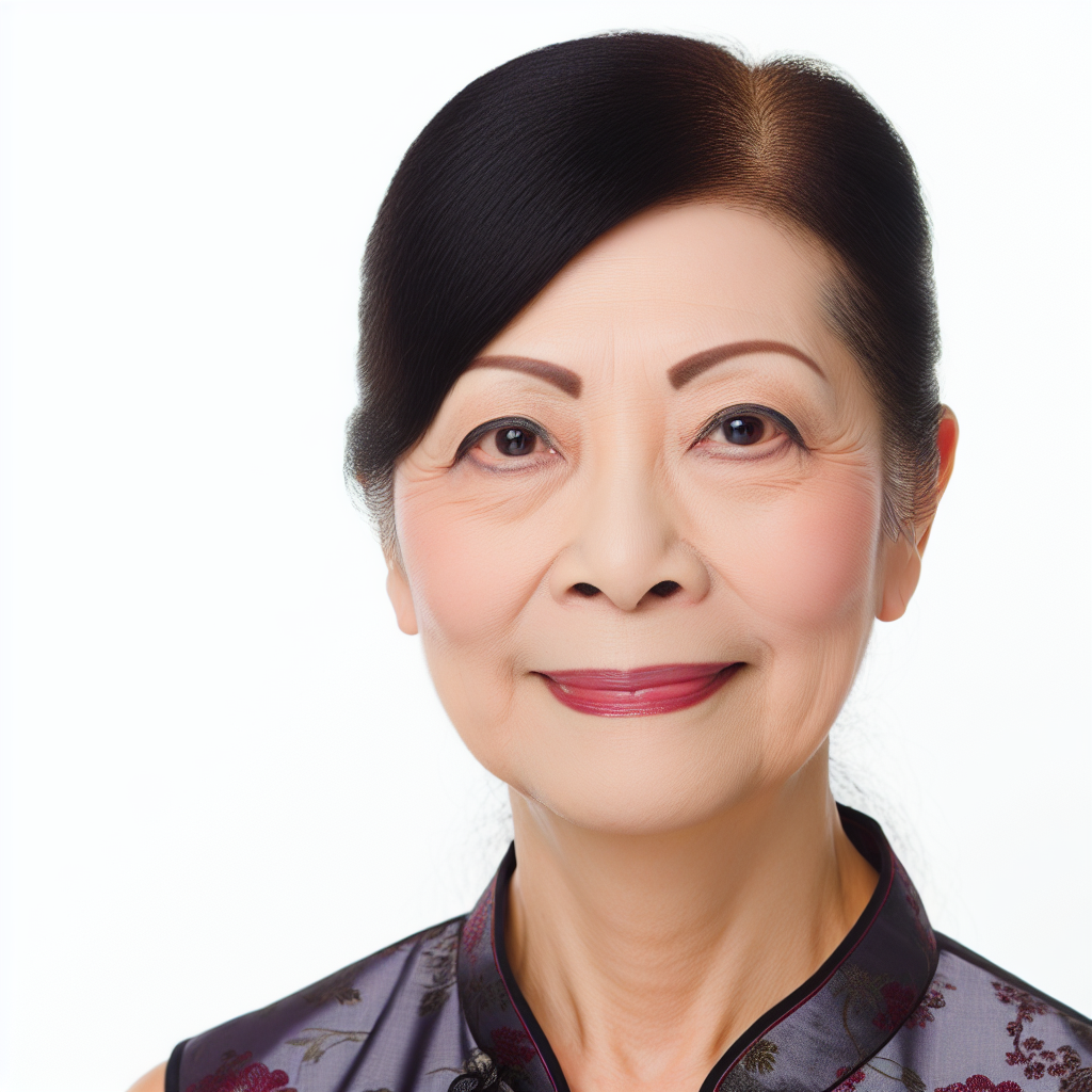A Taiwanese woman in her fifties with a good maintenance